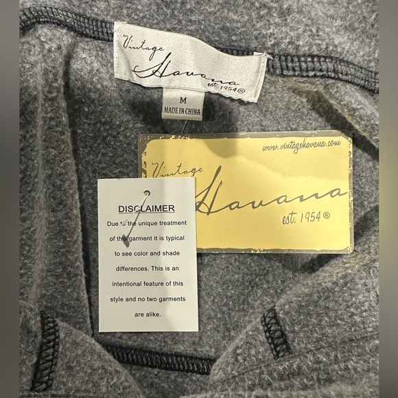 NWT Vintage Havana Gray Shacket Style Embellished Top - Picture 10 of 16